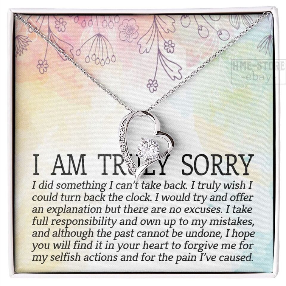 I'm Sorry Gifts Apology Necklace for Wife Girlfriend Forgive ...