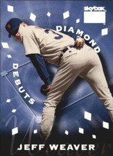 JEFF WEAVER ~ 1999 SkyBox Premium Baseball Diamond Debuts Insert Card #9