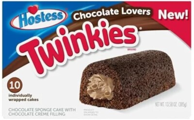 Hostess Twinkies Chocolate Lovers 10er 385g USA KULT Original *MHD 25.01.27*