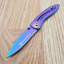 Smith  Wesson Framelock Folding Knife 2.25" High Carbon Blade Stainless Handle