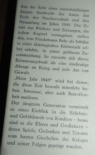 ERINNERUNGEN 2. WK und danach: Friedemann BEHR (* 1931 ARNSTADT) Mein Jahr 1945 - Picture 2 of 3