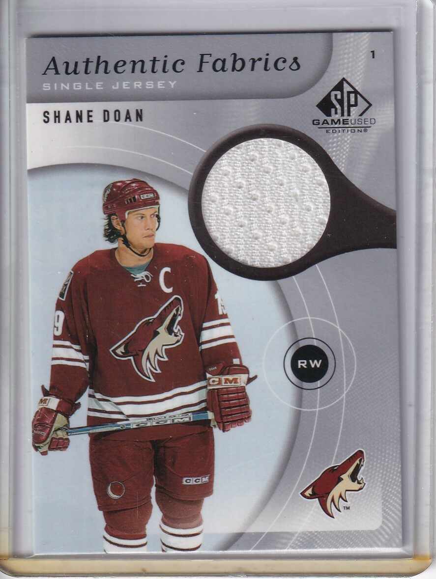 2005-06 SP Game Used Authentic Fabrics #AFSD Shane Doan JERSEY - COYOTES