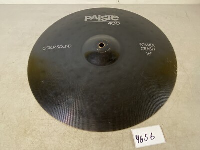 Paiste 400 Color Sound Power Crash 16  Black Cymbal 46S6