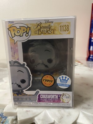Funko Pop! Disney - Cogsworth (La Belle Et La Bête) - Figurine Exclusive En Vinyle - Taille 9,5 Cm