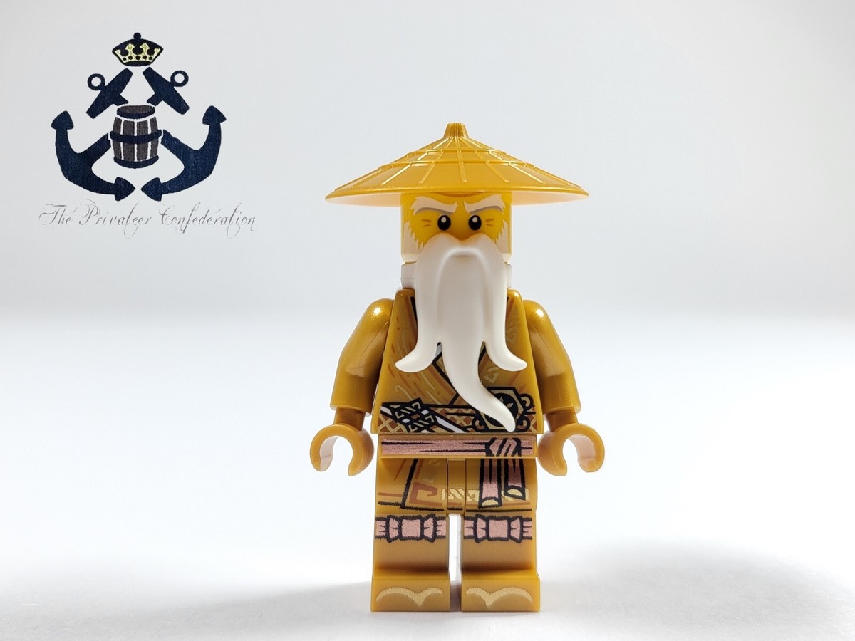 LEGO Ninjago Minifigure Gold Sensei Wu njo731 For Temple of