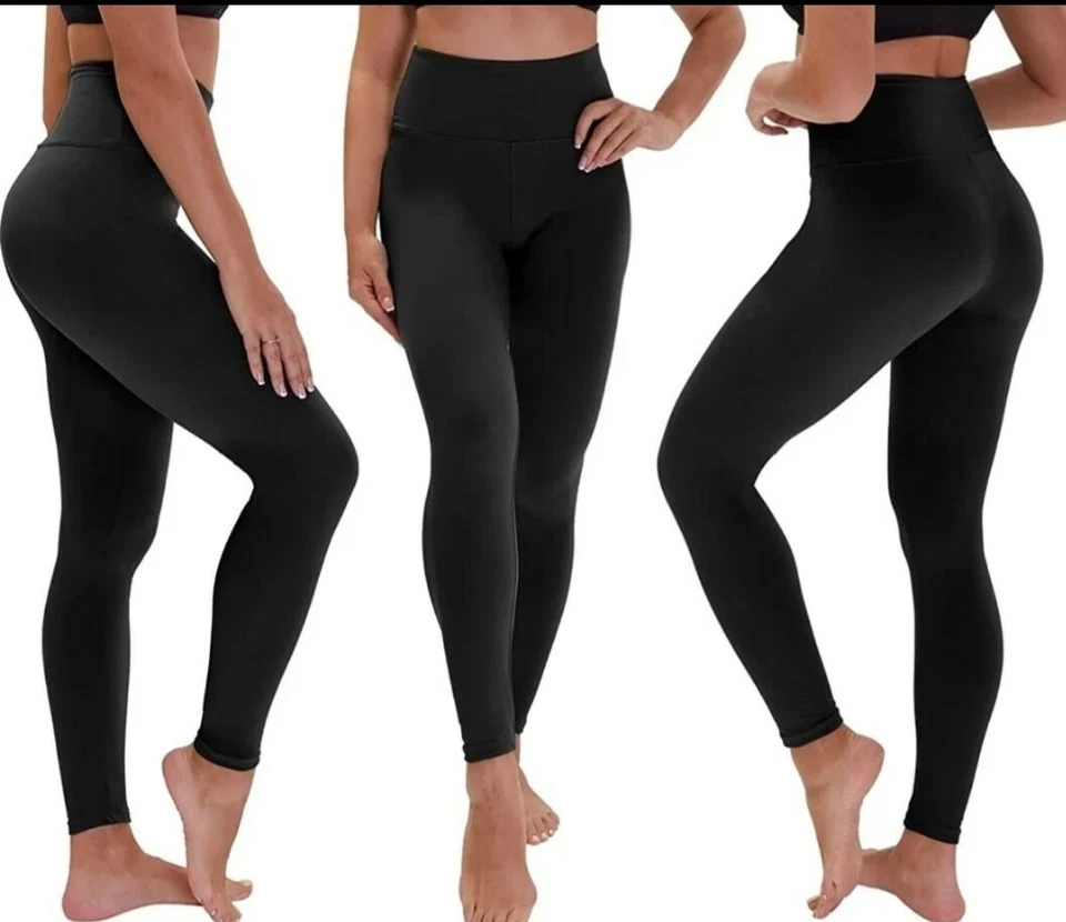 Leggings Talla Pequeña Mujer’s Buttery Soft Microfibra Largo Completo Foto 3 de 4