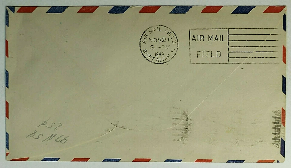 1949 First Flight Route AM-8 Pine Bluff Arkansas to San Francisco CA Blk/4 #C40 - Image 2 of 2