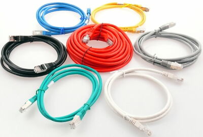 CAT6 LAN Kabel Ethernet Netzwerkkabel Patchkabel DSL Gigabit UTP RJ45 0,5m   20m