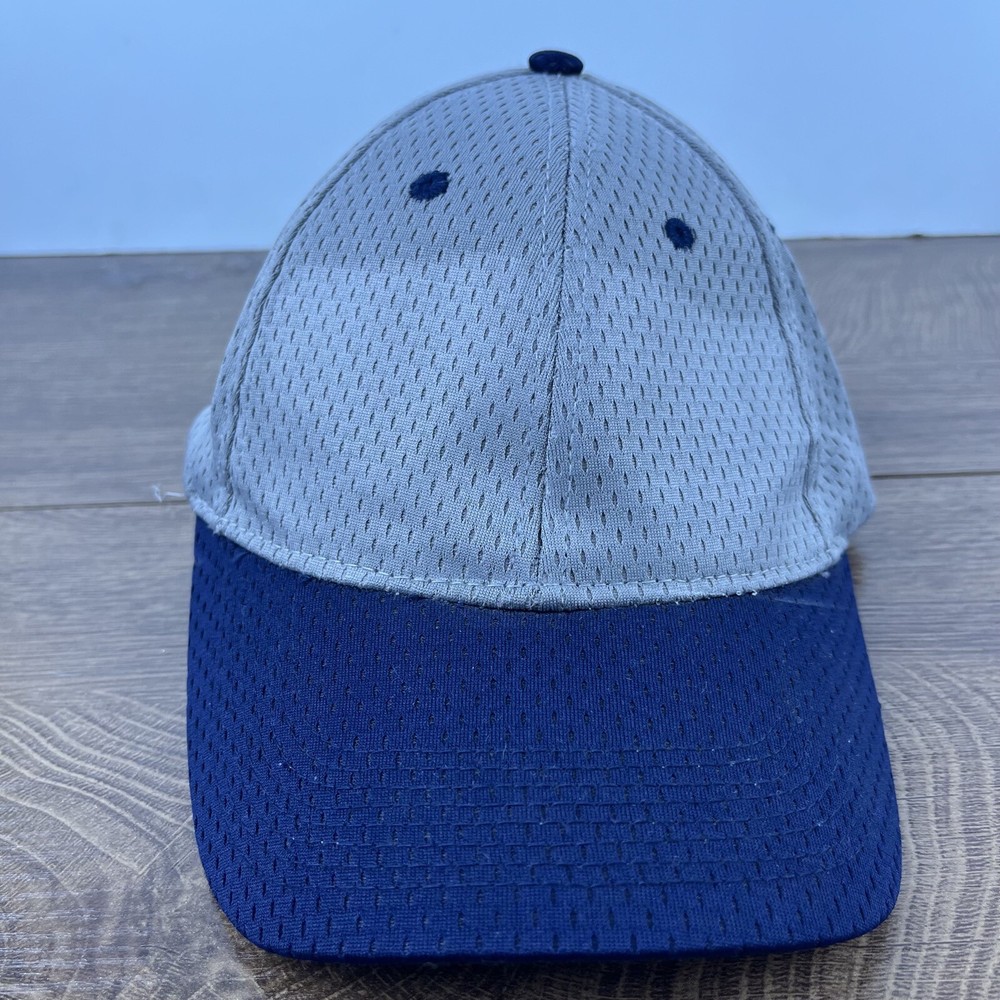 Plain Gray Blue Hat Gray Adjustable Hat Gray Adult Size Hat