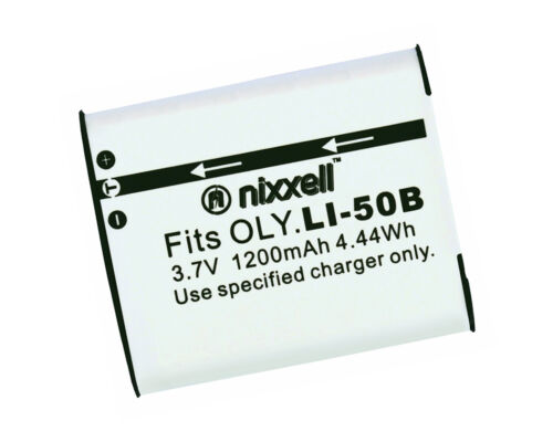 ONX-LI50B Nixxell Battery Olympus Tough 6000,6020,8000,8010,TG-610,TG-620 iHS, - Photo 1 sur 4