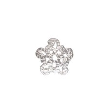 5pcs 925 Sterling Silver 6mm Flower Bead Caps Spacer for DIY Jewelry Making