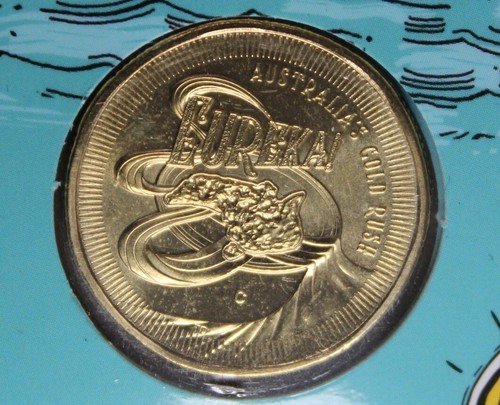 * 2020 AUSTRALIA'S GOLD RUSH EUREKA DOLLAR IN RAM CARD "C" MINTMARK #VWA06 - Foto 9 di 12