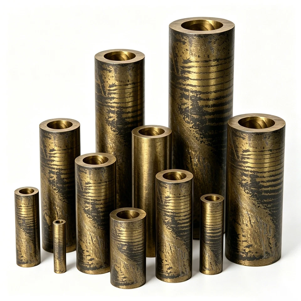 Bronze Rohr CuSn12 Lagerbronze Rundrohr Buchse Rg7 Hohlstange Meterware 25-250mm - Bild 3 von 4