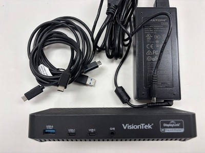VisionTek Triple Display 4K USB 3.0 USB-c Docking Station USB
