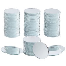 120 Pack Small Round Mirrors for Crafts, 1 Inch Glass Tile Circles