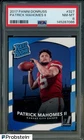 2017 Donruss #327 Patrick Mahomes II Chiefs RC Rookie PSA 8 NM-MT