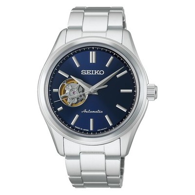 SEIKO SELECTION HFB002J Blue Automatic Open Heart Men's Watch New in Box