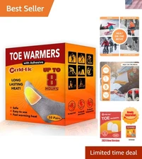 Adhesive Toe Warmers: Natural Odorless Foot Warmers Keep Feet Cozy for 8 Hours