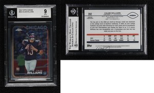 2024 Topps Chrome Rookies Caleb Williams #202 BGS 9 MINT Rookie RC