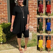 Women's Casual Two Piece Sweatsuit - Soft, Breathable Summer Outfit Set