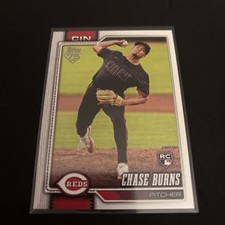 2026 Topps Chase Burns RC #312 - Cincinnati Reds