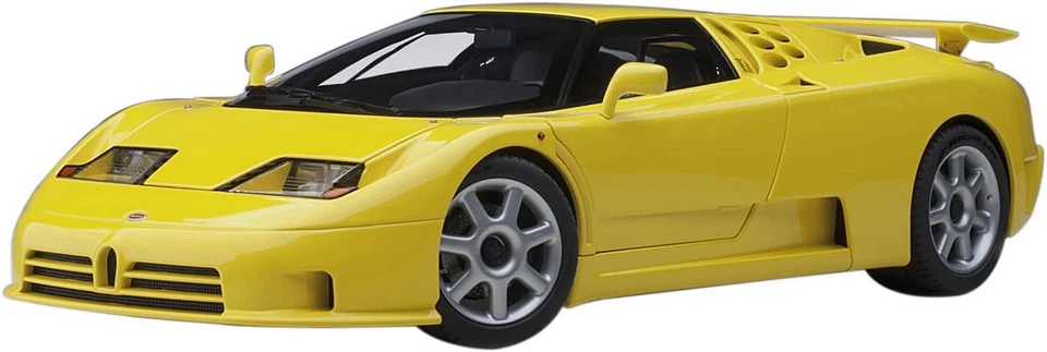 AUTOart 1/18 Bugatti EB110 SS gelb 1992 Die-Cast Modellauto 70918 Sportwagen