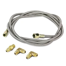 T3 / T4 Turbocharger 77 inches Stainless Steel Braided Turbo Oil Feed Line +