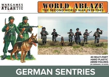 Wargames Atlantic: World Ablaze: German Sentries (30 Germans, 10 Dogs)