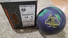 Hammer Hazmat Solid Bowling Ball 1st Quality  14 Pounds  4-5" Pin  2.3oz TW