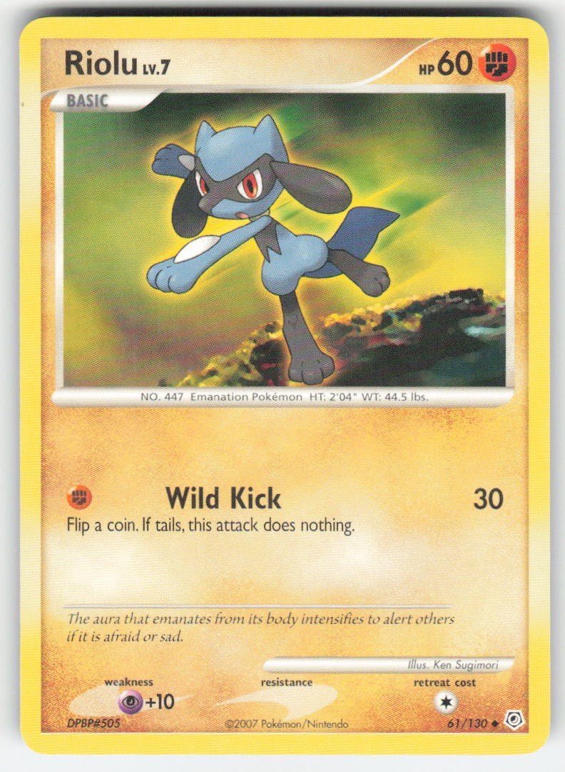 Pokemon TCG Diamond and Pearl Riolu #61/130