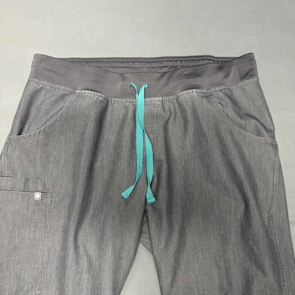 Pantalones Médicos Figs Mujer Kade Cargo Grandes Gris Pequeño Colección Técnica T21004 Foto 2 de 4