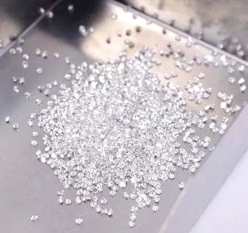 Certified 0.8 mm Round Cut CVD Diamond I Color SI2 Clarity 50 Pcs Lot - Picture 1 of 8