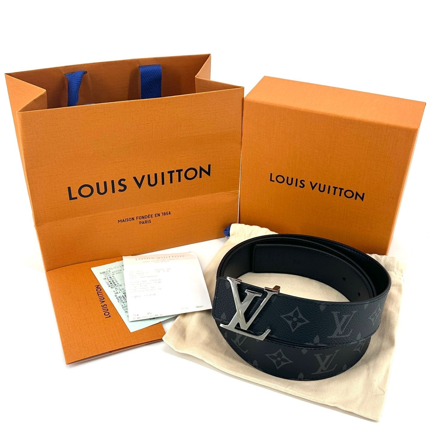 Louis Vuitton Monogram Eclipse Reversible Belt M9… - image 2