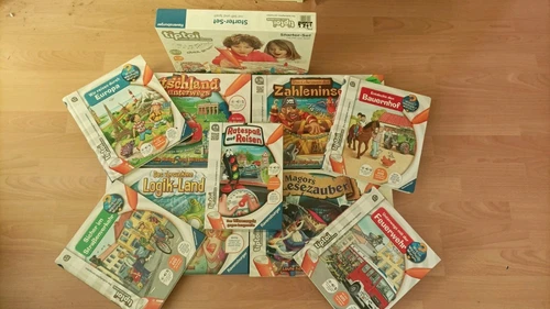 tiptoi Set mit Stift + 6 Spiele + 4 Bücher