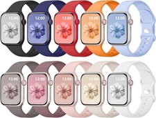 Soft Silicone Strap Compatible with Apple Watch Series 10 38mm 40mm 41mm