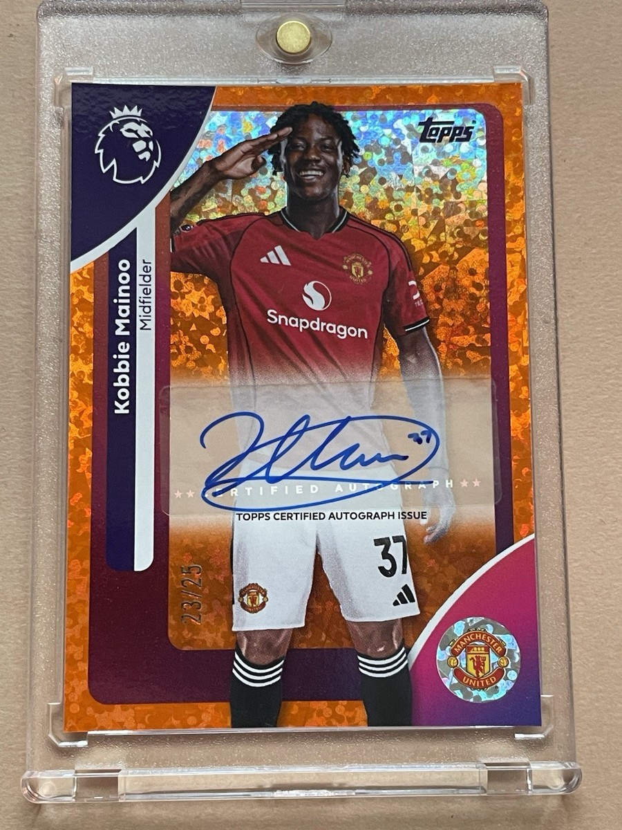 KOBBIE MAINOO ToppsJapaneditionトーディングカード 2026 Topps Premier League Kobbie Mainoo Autograph Auto 23/25 Man