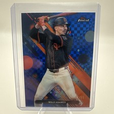 2025 Topps Finest - Common Willy Adames #55 Blue Checkerboard Refractor /99
