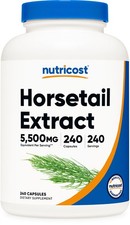 Nutricost Horsetail Extract Capsules 5,500 MG Equivalent Per Serving, 240 Ser 