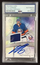 Ilya Sorokin Signed 2020-21 SP Game Used Authentic Rookies Jersey PSA Authentic