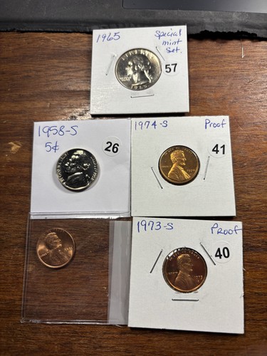 U.S. Proof & Uncirculated Coin Lot – Lincoln Cents & Jefferson Nickel