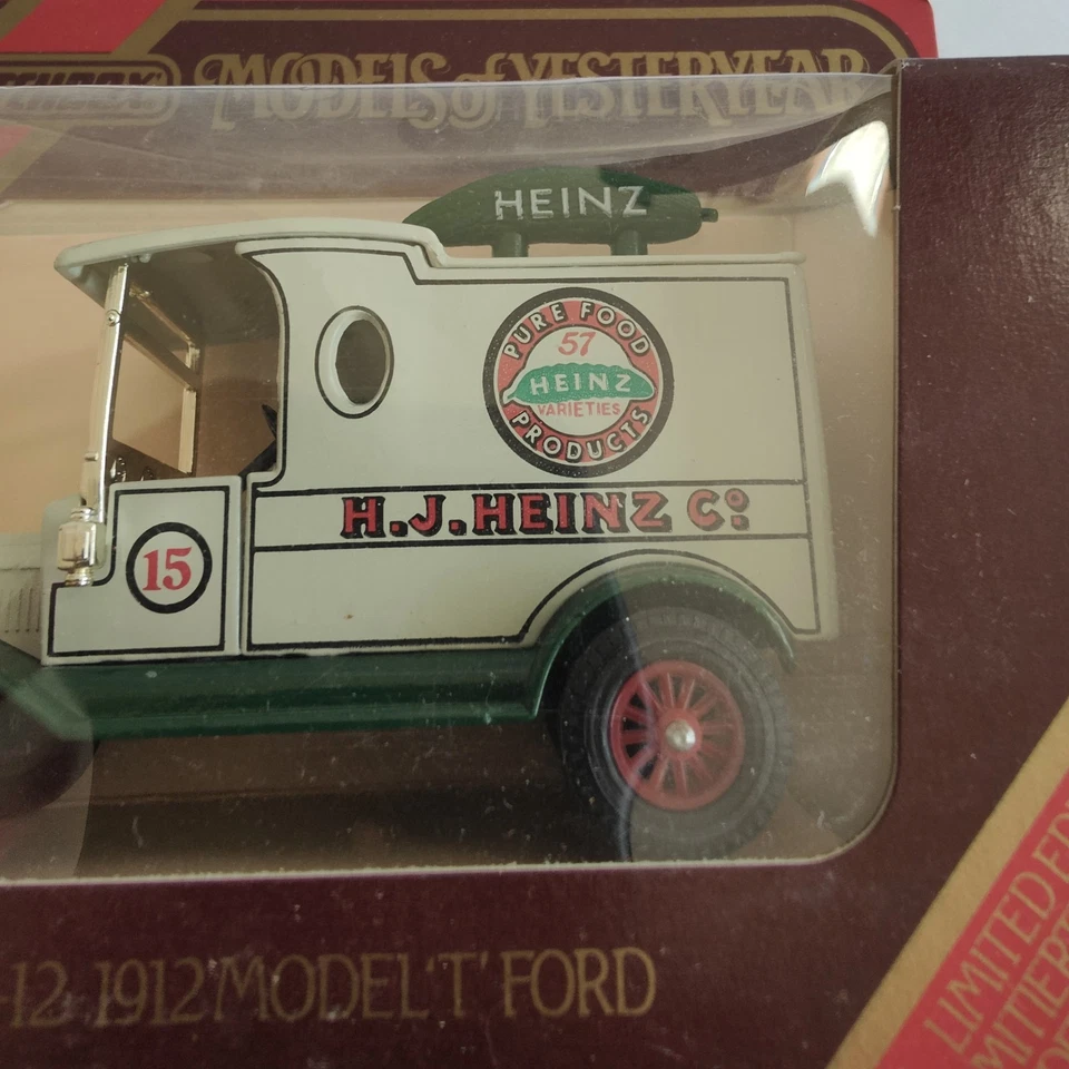 Matchbox Models of Yesteryear Ford Model T Heinz Food Products Diecast Car NIB  - Image 4 of 4