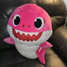 2019 WowWee Pinkfong Large 21" Pink Plush Baby Mommy Shark New With Tag 