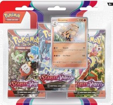 Pok�mon TCG - Scarlet and Purple - Blister Pack of 3 Arcanin & Oyacata Boosters 