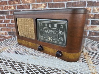 Antique Watterson Wood Table Top AM Radio 4802 (1949) Made In Dallas TX