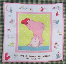 Seltenes fr&uuml;hes Vintage Taschentuch Kinder Kind Kids R197 Mabel Lucie Attwell