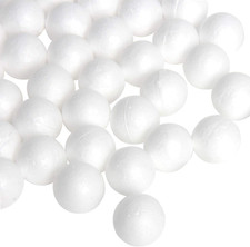 100 Pieces Foam Craft Balls 20 Mm 0.75 Inch White Polystyrene Foam Ball for DIY