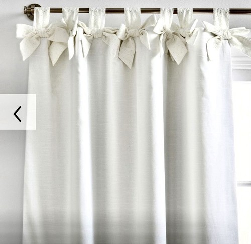 Pottery Barn Kids White Blackout Eyelet Curtains Drapes 6 Panels EACH $55.50