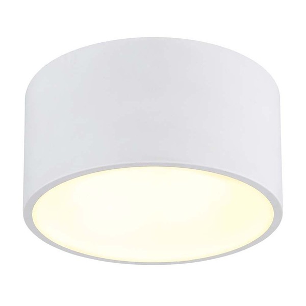 Led Deckenleuchte Deckenlampe Wohnzimmerleuchte Kunststoff Weiß Opal D 15 Cm-image
