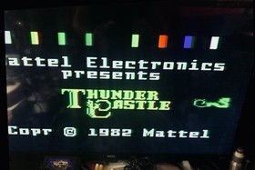 INTELLIVISION THUNDER CASTLE CART & 2 OVERLAYS ONLY!TESTED VGC