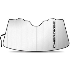 Jeep Cherokee Universal Fit Auto Windshield Sun Shade at Standard Size